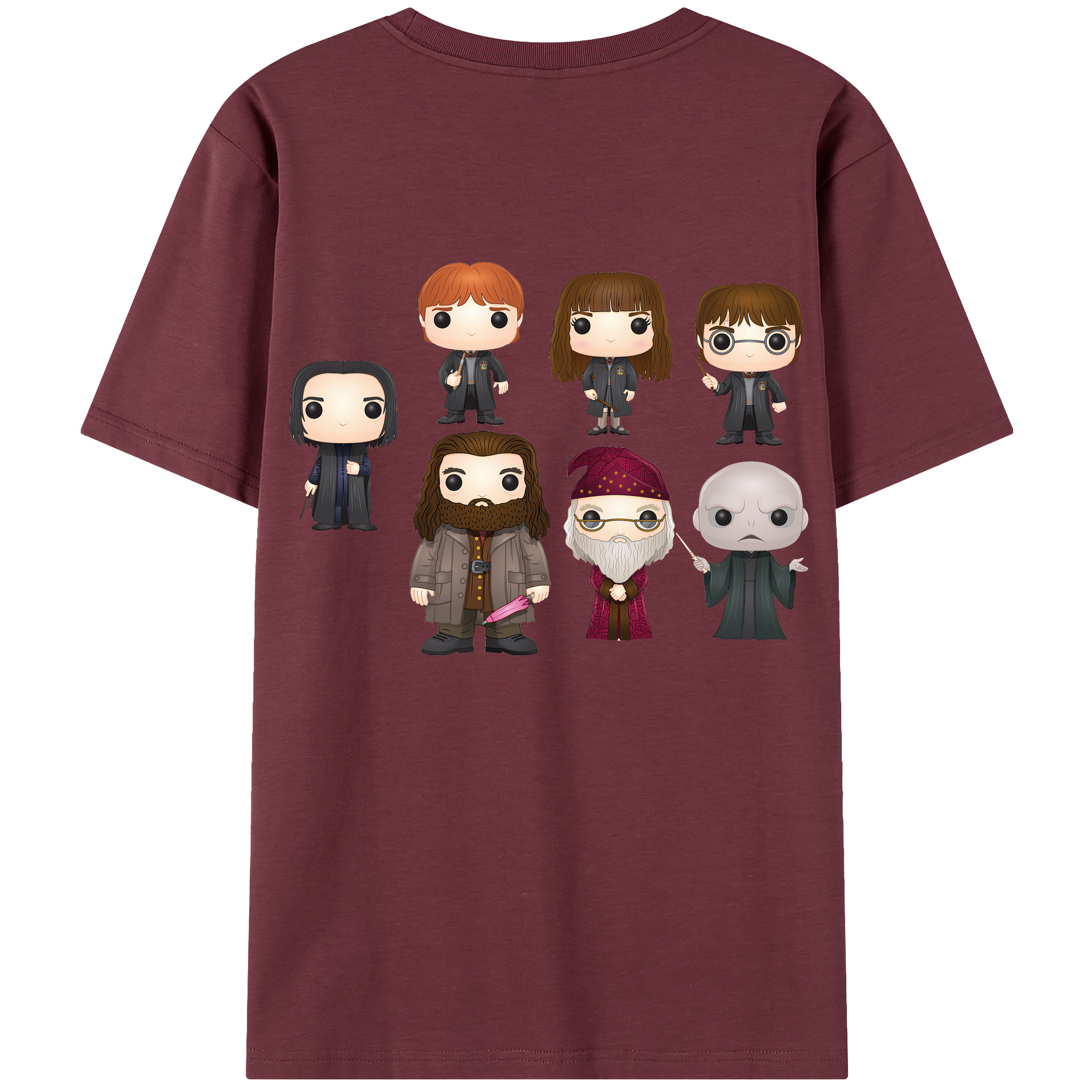 （画像用） Harry Potter ハリー・ポッターシリーズ 綿100％半袖Tシャツ（背面プリント）